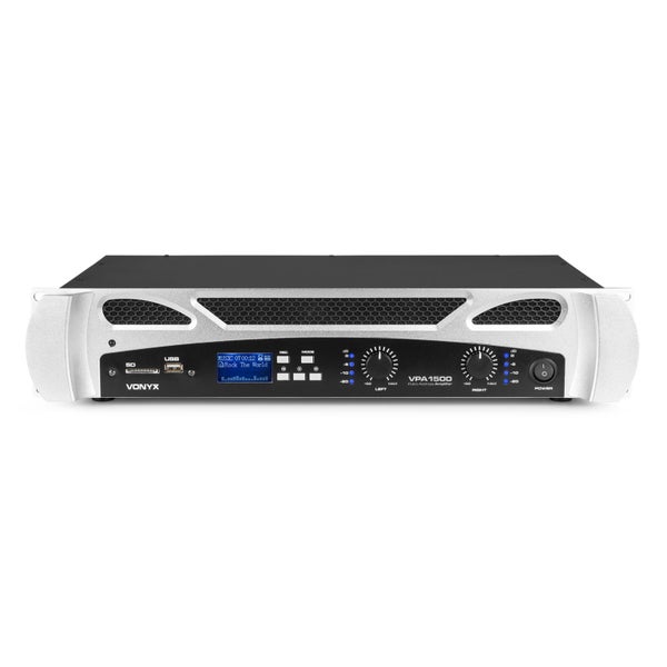 PA Amplifier 2x 750W Media Player with BT Carousel 2