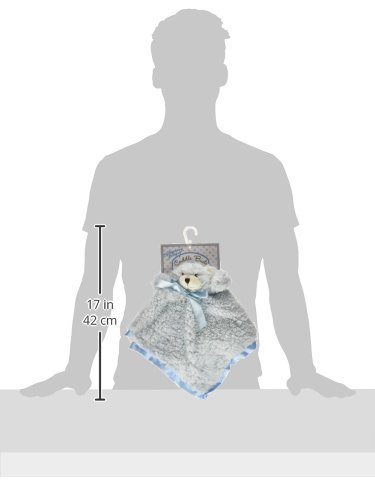 Stephan Baby Plush cuddle Bud Security Blankie Blue Bear 18 x 18Inch Carousel 2