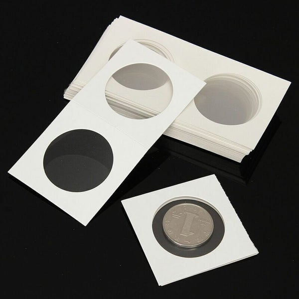 NEW 50Pcs Portable Protect Stamp Coin Holders Cover Case Storage 2X2 Flip Carousel 1
