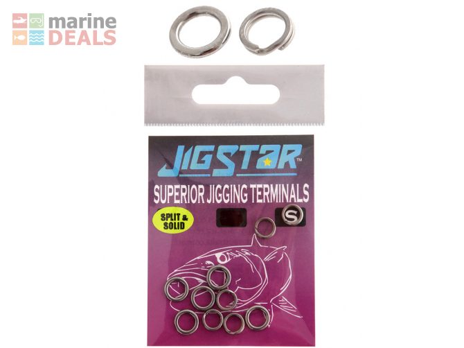 Jig Star Split and Solid Ring Small Qty 10 Carousel 6
