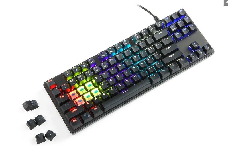 Kogan TKL Rainbow RGB Mechanical Keyboard (Blue Switch) Carousel 1