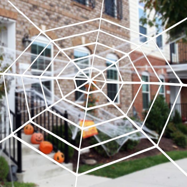 Spider Web Giant Spider Web Decoration Black White Giant Stretchy Carousel 2