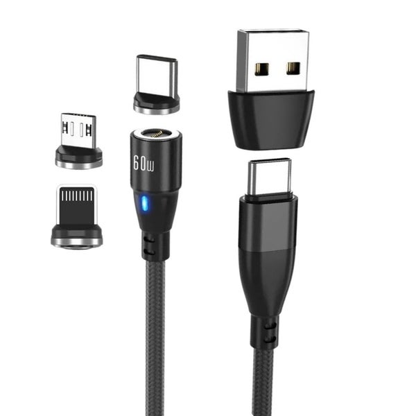 Magnetic Charger 1.8m for Phones Laptops USB devices 6-in-1 PD 60W 202362864740652417117
