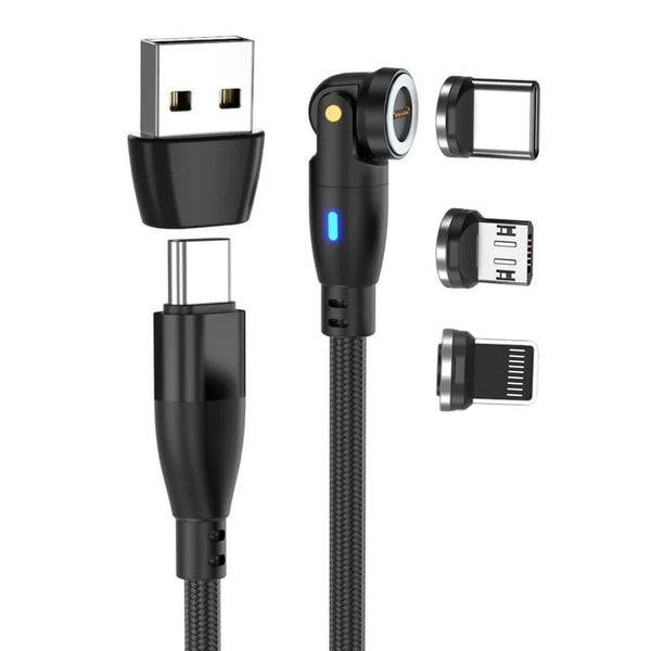 Magnetic Charger 540° 1.8m for Phones Laptops USB devices 6-in-1 PD 60W 202362864740658179118