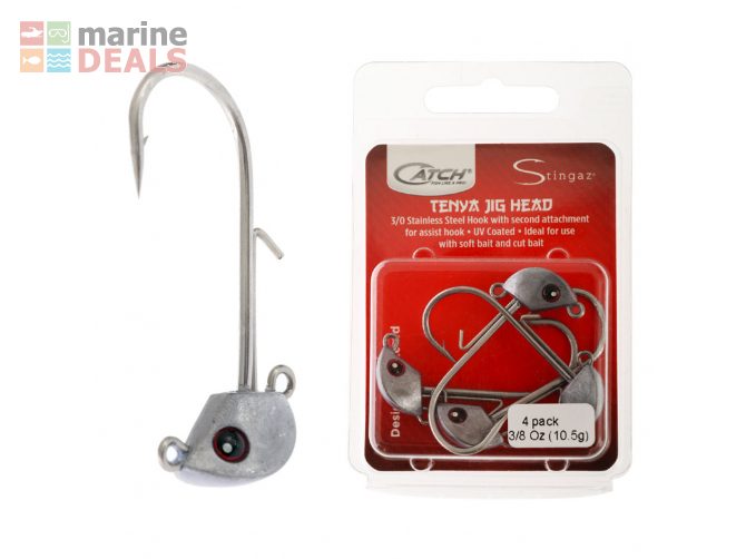 Catch Stingaz Tenya Jig Heads Gripper 10.5g Qty 4 Carousel 1