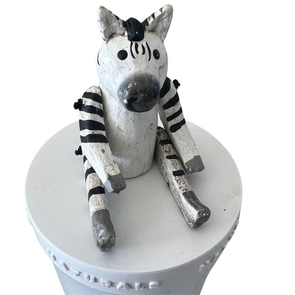 Mini Wildlife Animals Wooden Figurine - Zebra630037954611221124