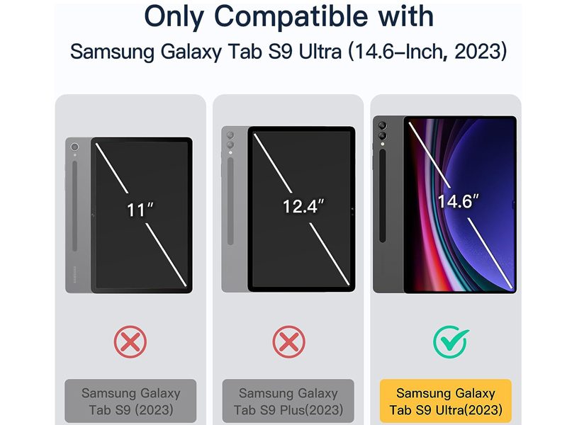 Case for Samsung Galaxy Tab S9 Ultra 14.6 inch 2023 Release with S Pen Holder Carousel 11