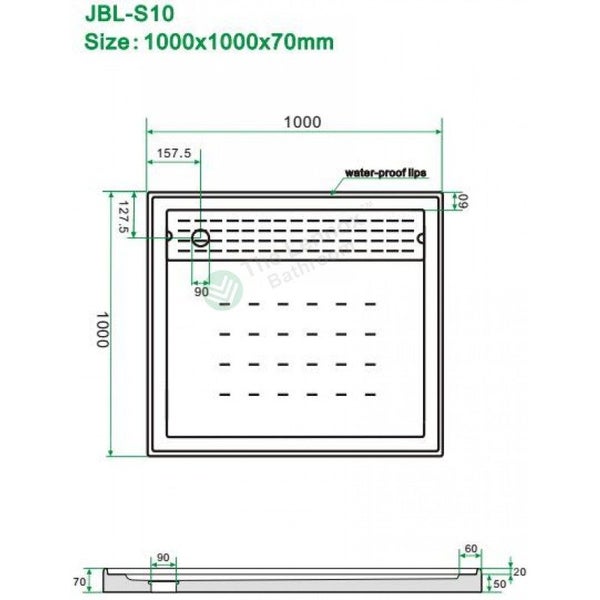 SALE 2025 -Shower Box Cape Series 2 Sided Swing Door Black 1000x1000x1900MM Carousel 5