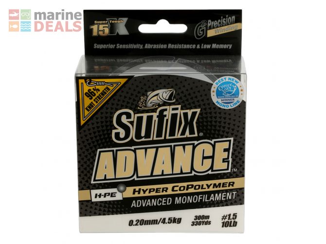 Sufix Advance H-PE Monofilament Clear 300m 4.5kg Carousel 1