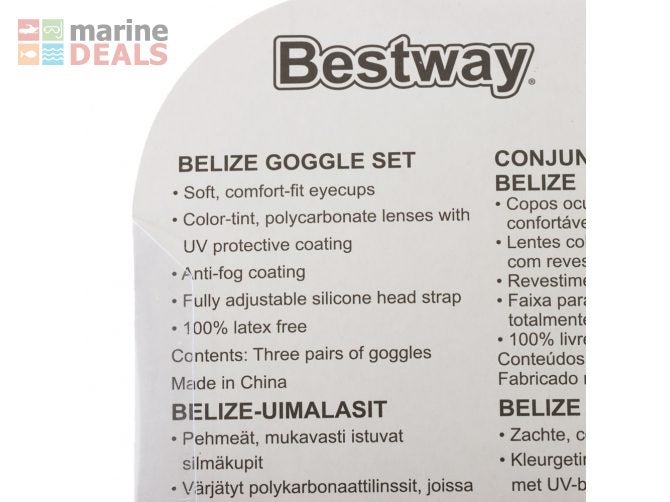 Bestway Hydro-Swim Belize Goggles Lime Pink Blue Carousel 2