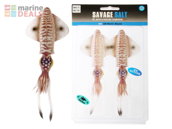 Savage Gear 3D LB Swim Squid 18cm Qty2 Cuttlefish Carousel 1