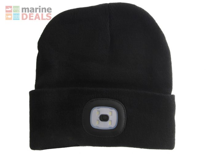 Rechargeable LED Beanie 150lm Black Carousel 2