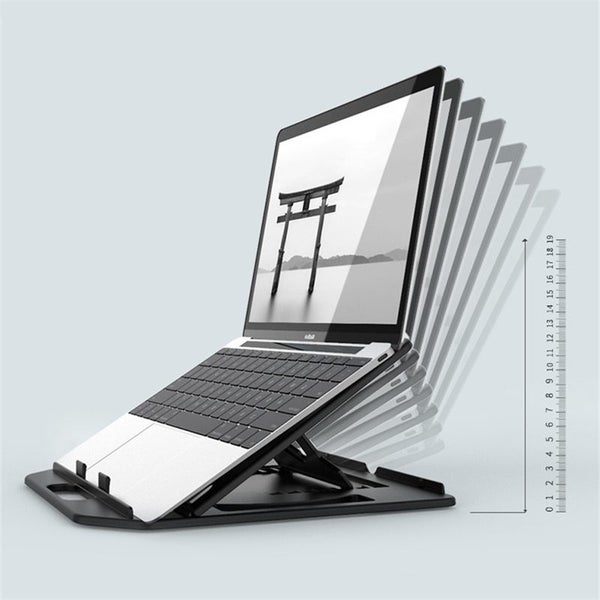 Height Adjustment Laptop Stand - 360 Degree Rotating Base (Black) Carousel 5