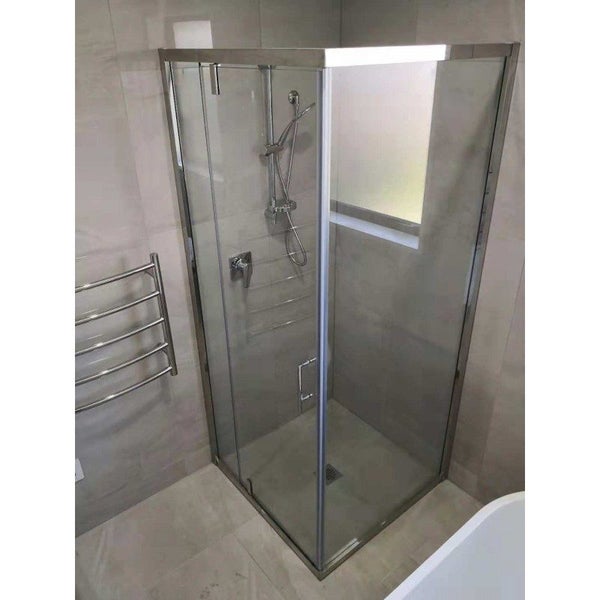 Shower Glass Frameless 2 Sided Swing Door 900x900x2000MM Carousel 2