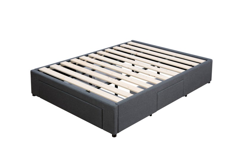 Sleepcenter Bed Base with 3 Drawers - King - Charcoal Carousel 2