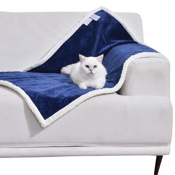 Dog Blankets Waterproof for Small Dogs Cat Blanket Washable Soft Plush Reversibl Carousel 2