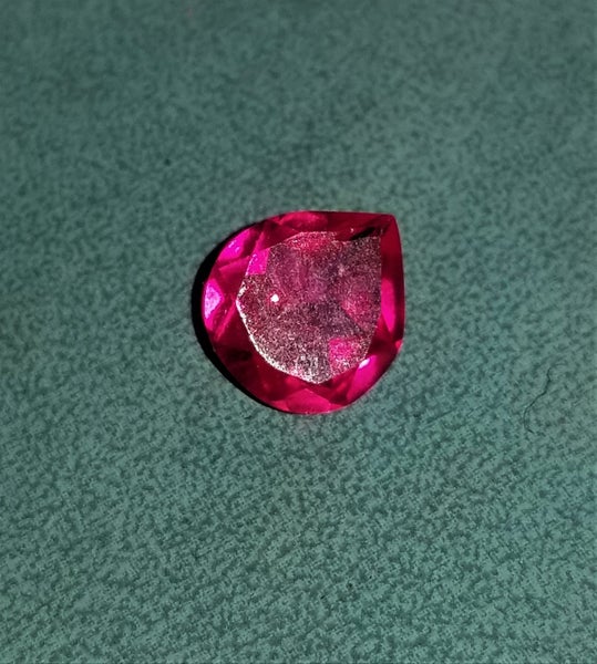 High Quality 1.6 Ct Pink Lab Created Sapphire Pear Cut Gemstone Carousel 1