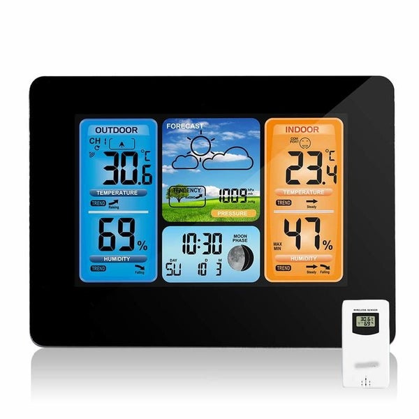 Digital Wireless LCD Weather Station Clock 3654201 Carousel 2