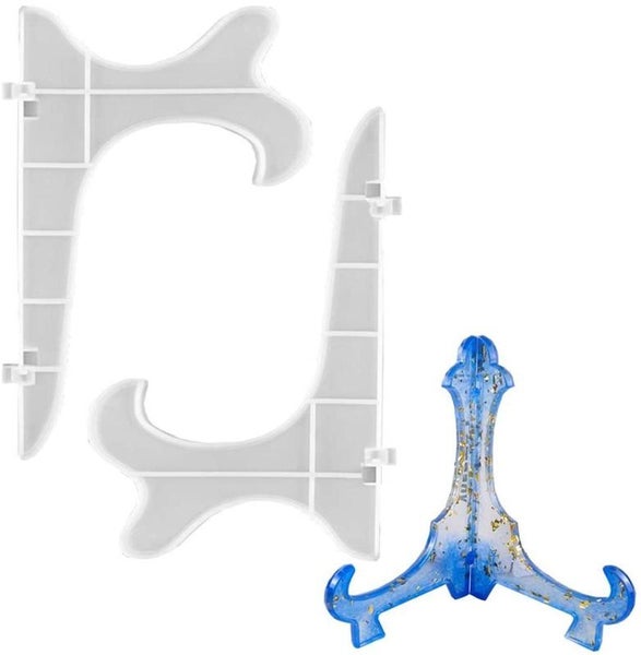 Silicone Plate Display Holder Resin Casting Molds Epoxy Resin Mould I0951WT0 Carousel 1