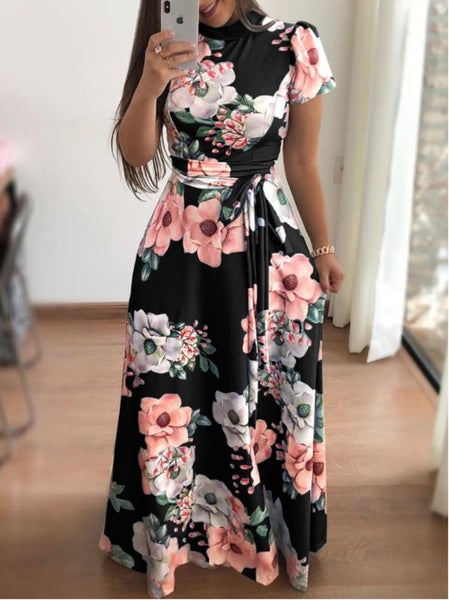Maxi Dress Ball Dress Summer Floral Dresses Womens Clothing Size 14 J1562BK6 Carousel 1