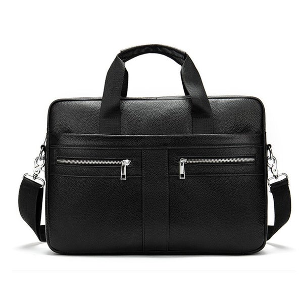 Genuine Leather Bag Briefcase Laptop Bags E0402BK0 Carousel 1