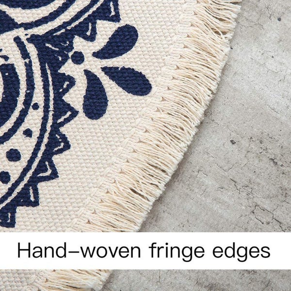 Cotton Linen Carpets Floor Mats Blanket I0707BG0 Carousel 8