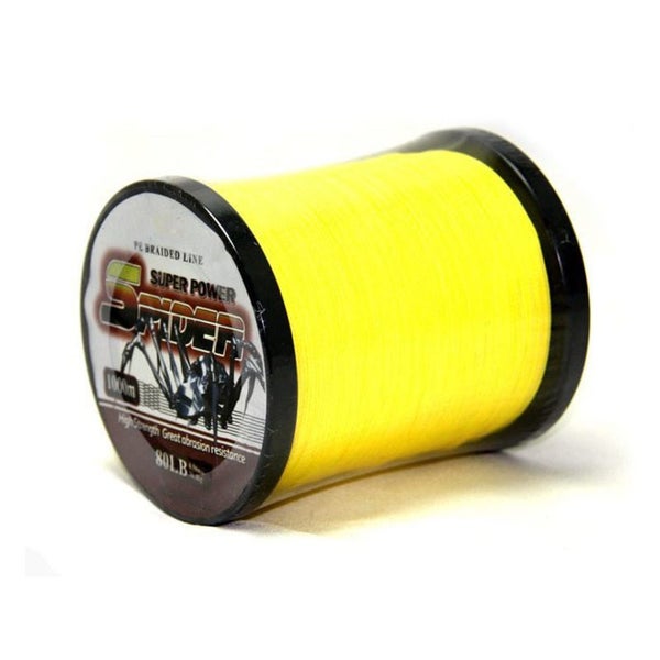 1000M 50LB Yellow High Strength DYNEEMA Braid Carousel 1