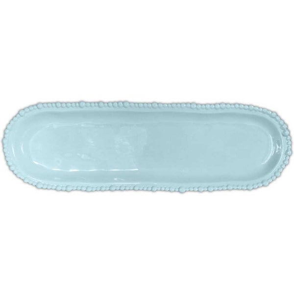 Baci Milano Aqua Joke Oval Serving Plate 44.5x13.5cm Carousel 1