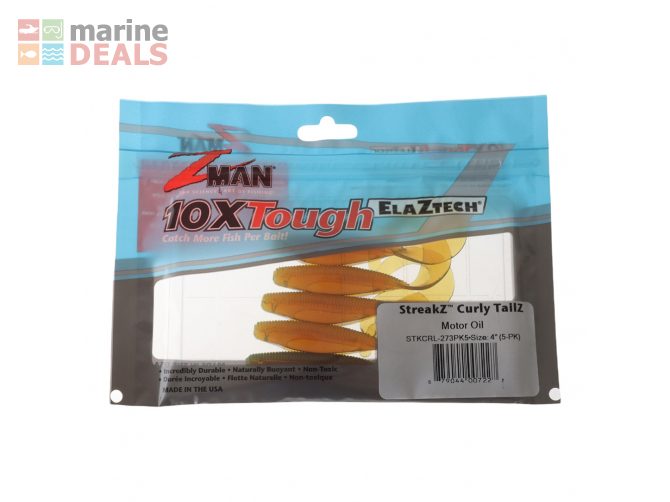 Z-Man StreakZ Curly TailZ Softbait 10cm Motor Oil Carousel 2