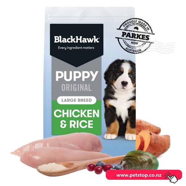 Black Hawk Original Large Breed Puppy - Chicken & Rice 20kg Carousel 1