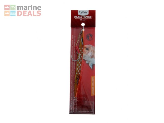 Catch Double Trouble Jig 80g Orange Assassin Carousel 1
