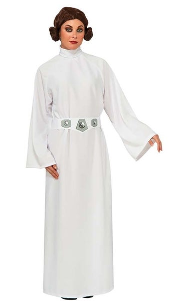 PRINCESS LEIA STAR WARS LICENSED ADULT WOMENS FANCY DRESS HALLOWEEN COSTUME Carousel 1