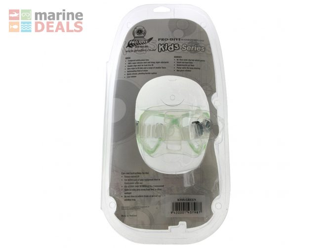 Pro-Dive Kids Dive Mask and Snorkel Set Green Carousel 2
