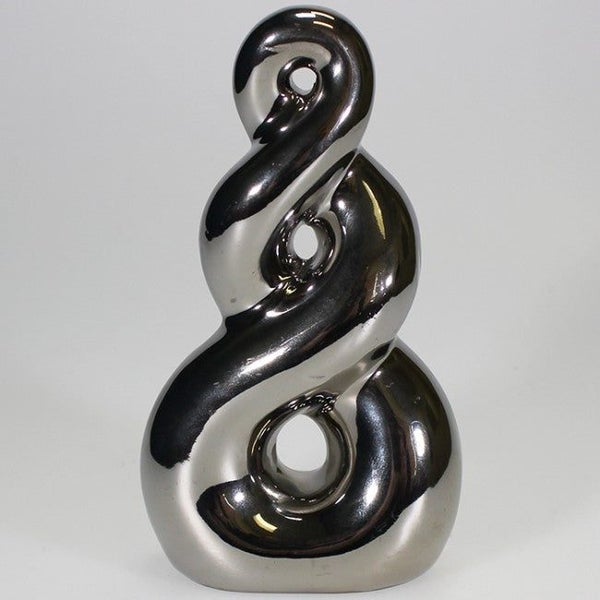 Ceramic Chrome-look Infinity Twist Carousel 1