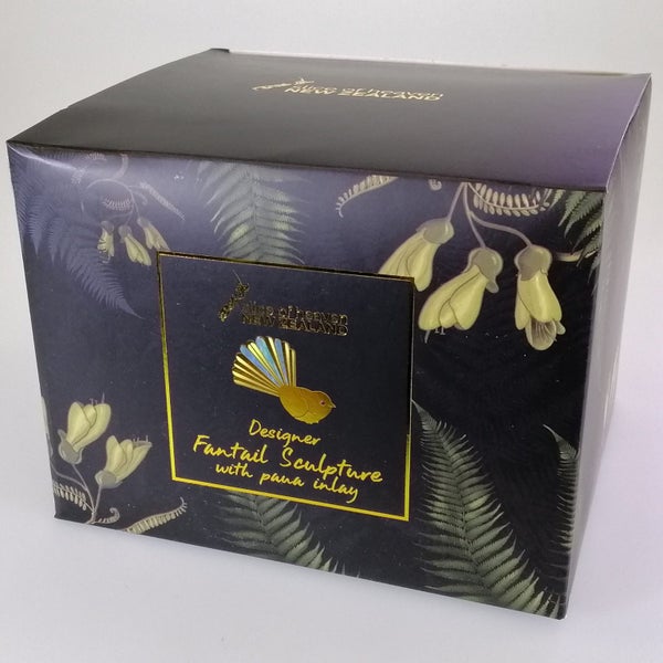 Gold-look Resin Fantail with Paua Highlights62995968688002114