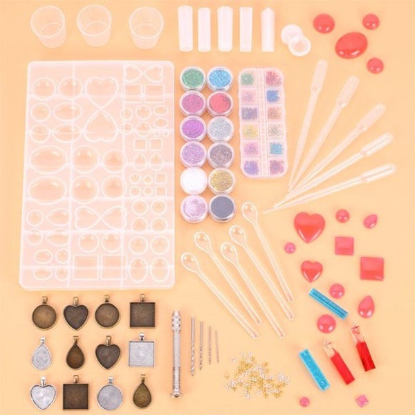 107pcs DIY Resin Casting Craft Molds Silicone Jewelry Coaster Making I0928WT0 Carousel 1