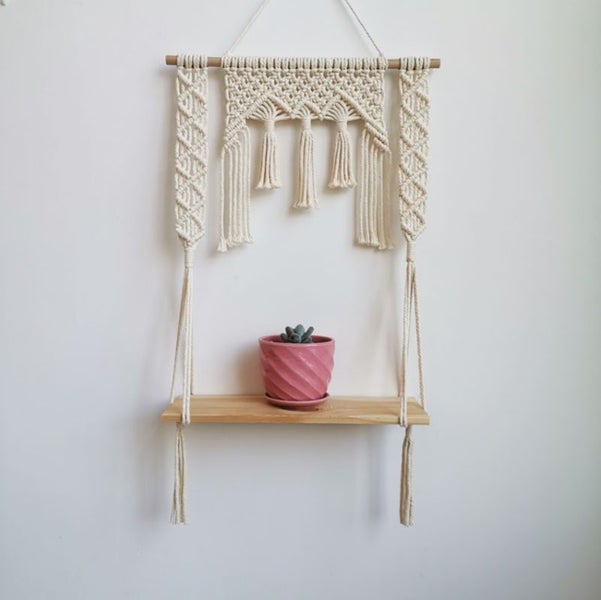 Macrame Plant Hanger Shelf Wall Hanging I0938BG0 Carousel 2