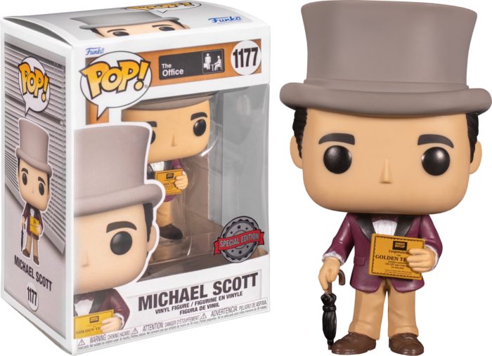 The Office - Michael Scott with Golden Ticket Pop! Vinyl Figure Carousel 1