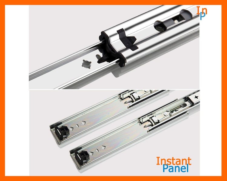 Drawer Slides 600mm x 53mm 109kg Heavy Duty Runners 1 pair Carousel 1