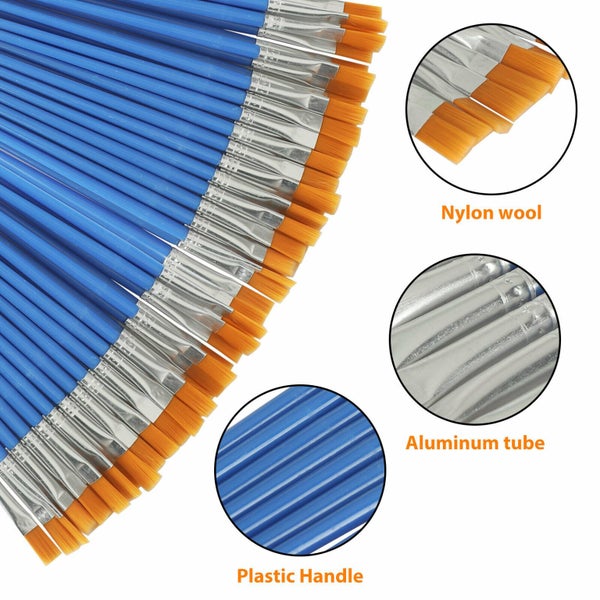 32pcs Acrylic Artist Paint Brushes Set Oil Watercolour Painting Craft Art Model Carousel 2