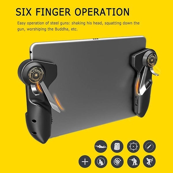 PUBG Six Finger Joystick Trigger Controller L1R1 Fire Aim Button Gamepad Carousel 2