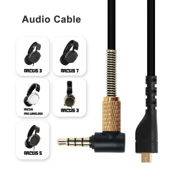 SteelSeries Arctis 3 5 7 8 Pro Gaming Headset Headphones Audio Cable Carousel 2