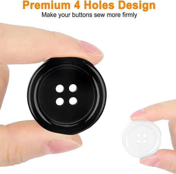 Black White Buttons62864729470338112