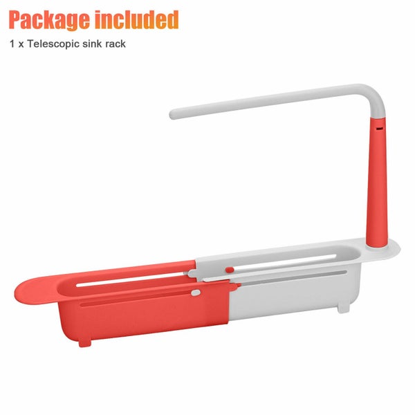 Kitchen Sink Rack Holder Expandable Shelf Storage Drain Basket KitchenTelescopic Carousel 9