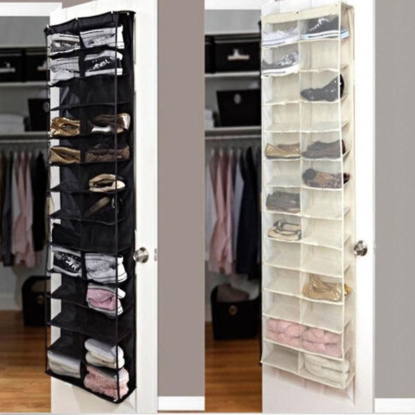 Shoe Rack Storage Organizer Holder Folding Hanging Door Closet 26 Pocket Carousel 1