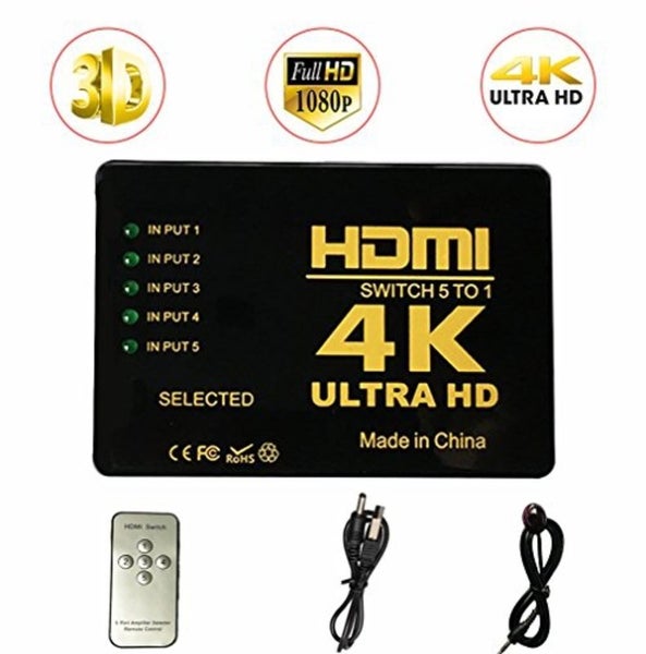HD 5 Port HDMI Switch 3619702 Carousel 1