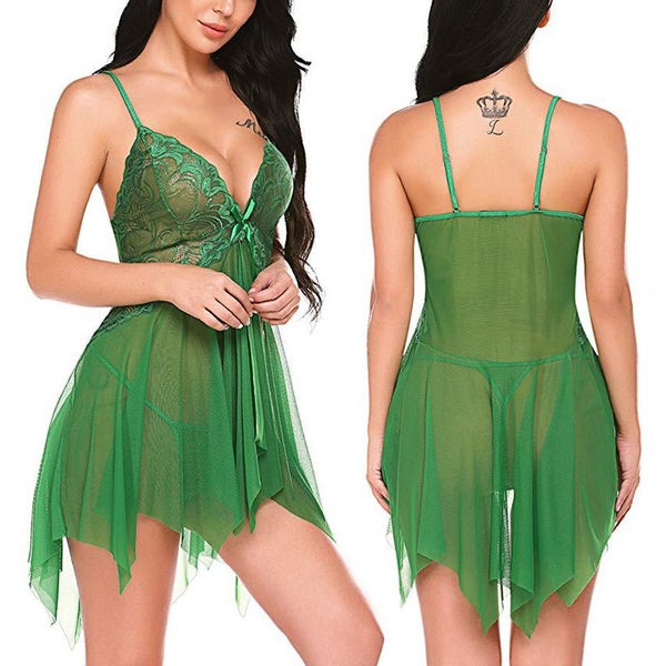 Sexy Lingerie Dress Lace Babydoll Chemise Size 14 A0671GN5 Carousel 2