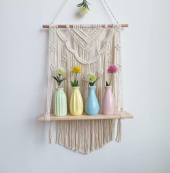 Macrame Plant Hanger Shelf Wall Hanging I0940BG0 Carousel 2