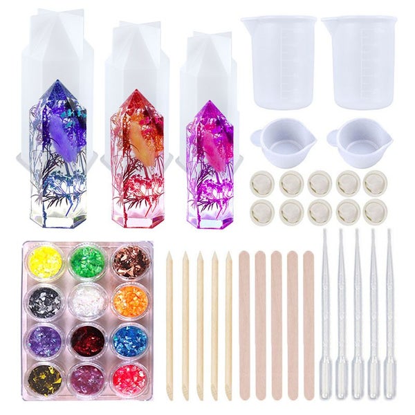 Resin Moulds Silicone Crystal Tower Candle Molds I1598WT0 Carousel 1