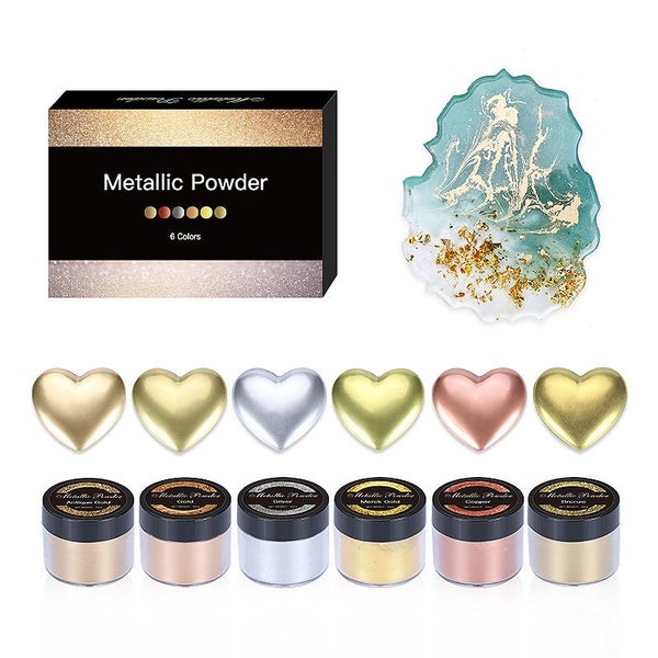 6 Metallic Pigment Powder Cosmetic Soap Nail Candle Pigment i1953MZ0 Carousel 1